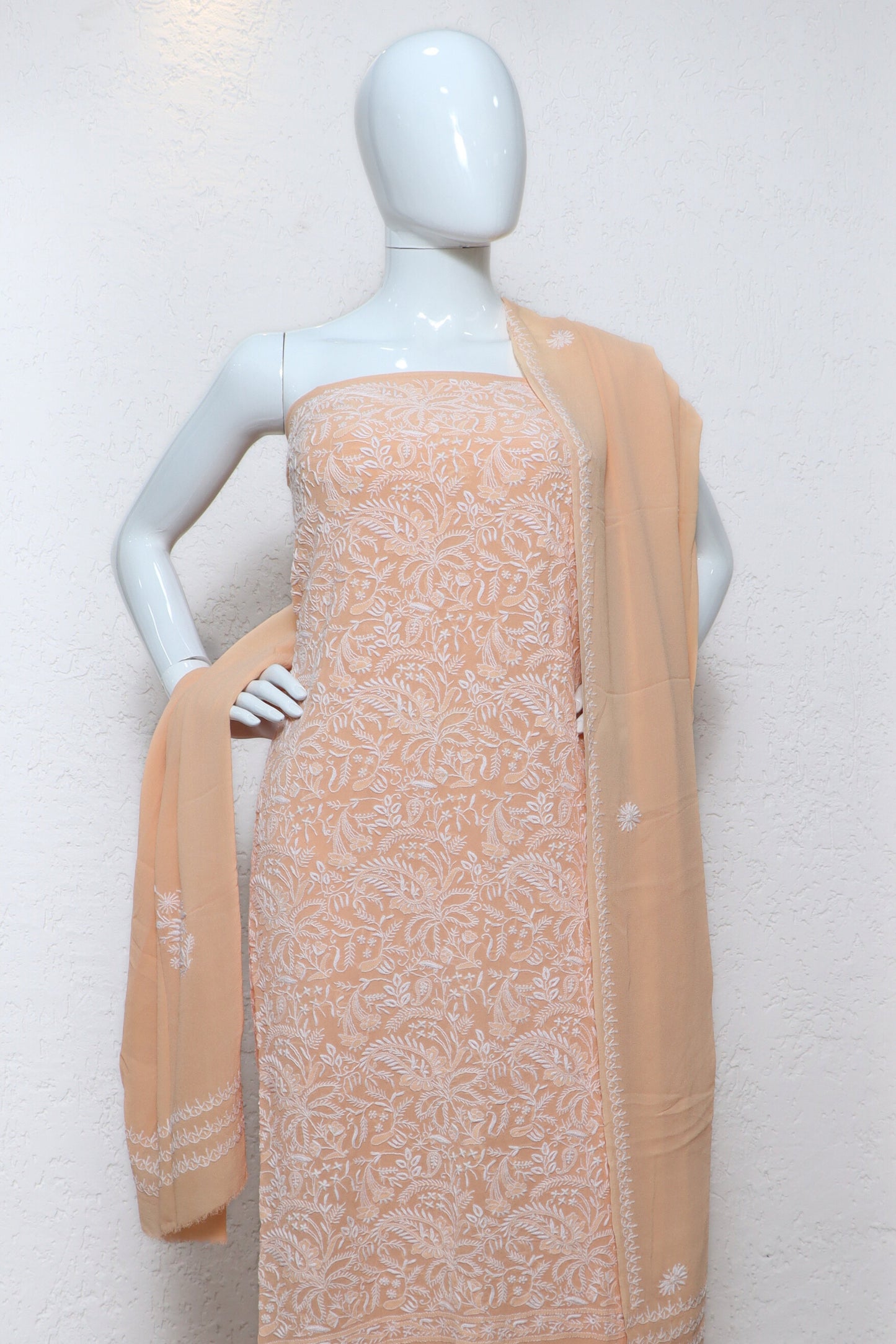 Pure Georgette 4 piece set (Unstitched)