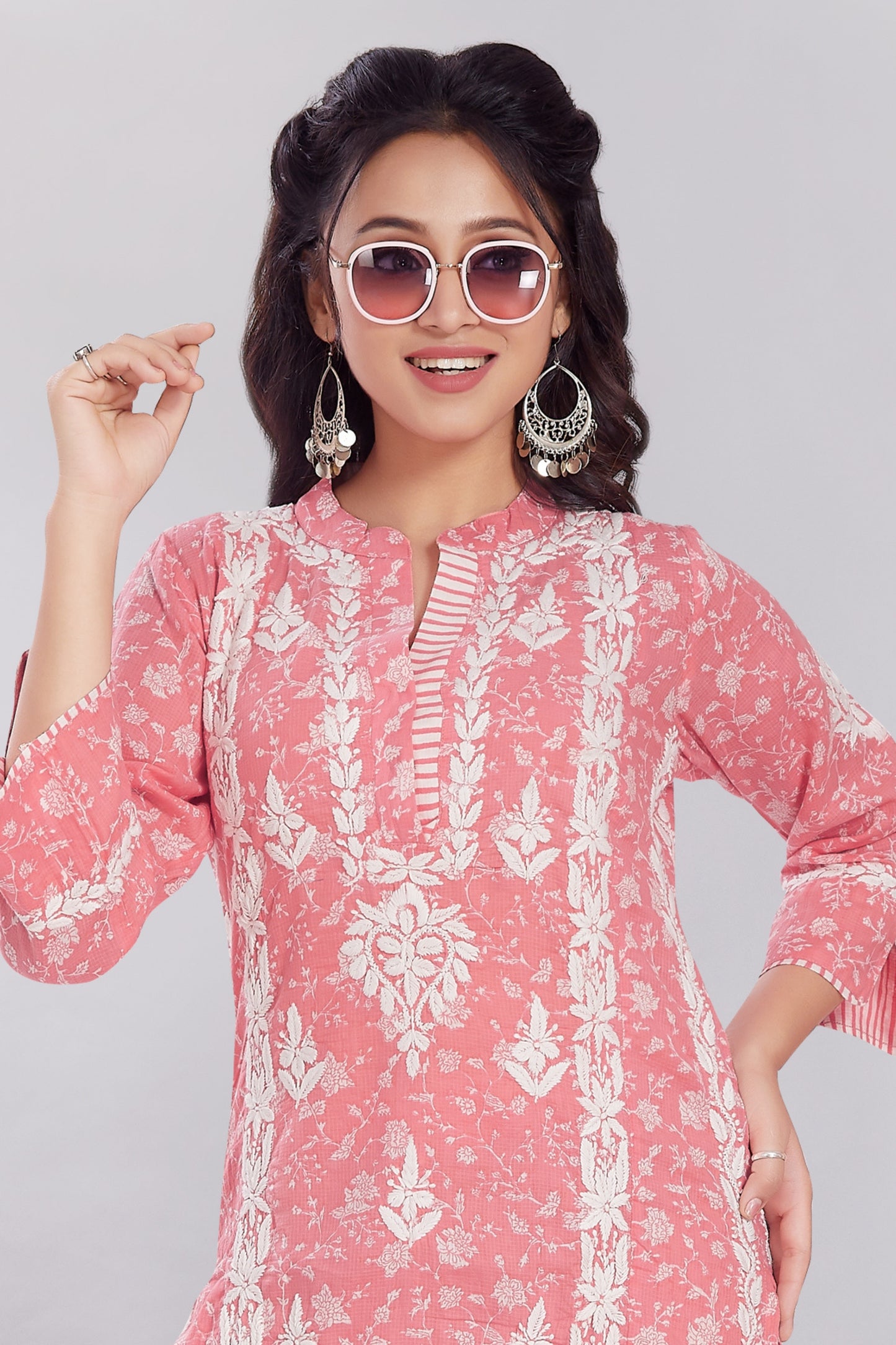 Rayna Blush Pink Soft Printed Cotton Set