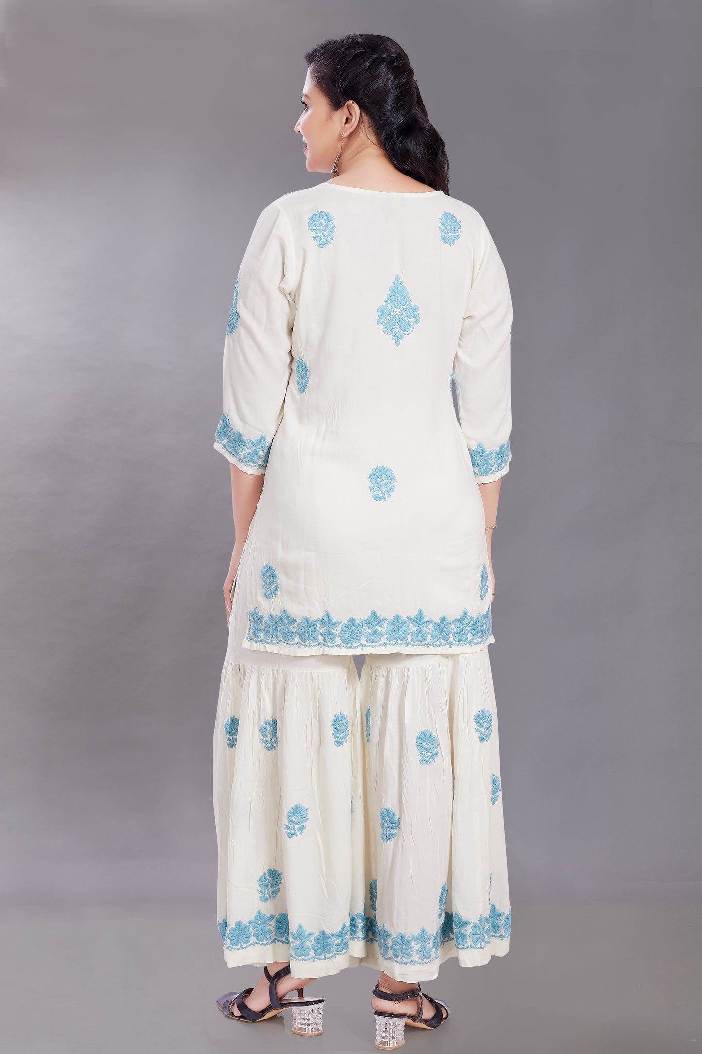 Rayon Gharara Set