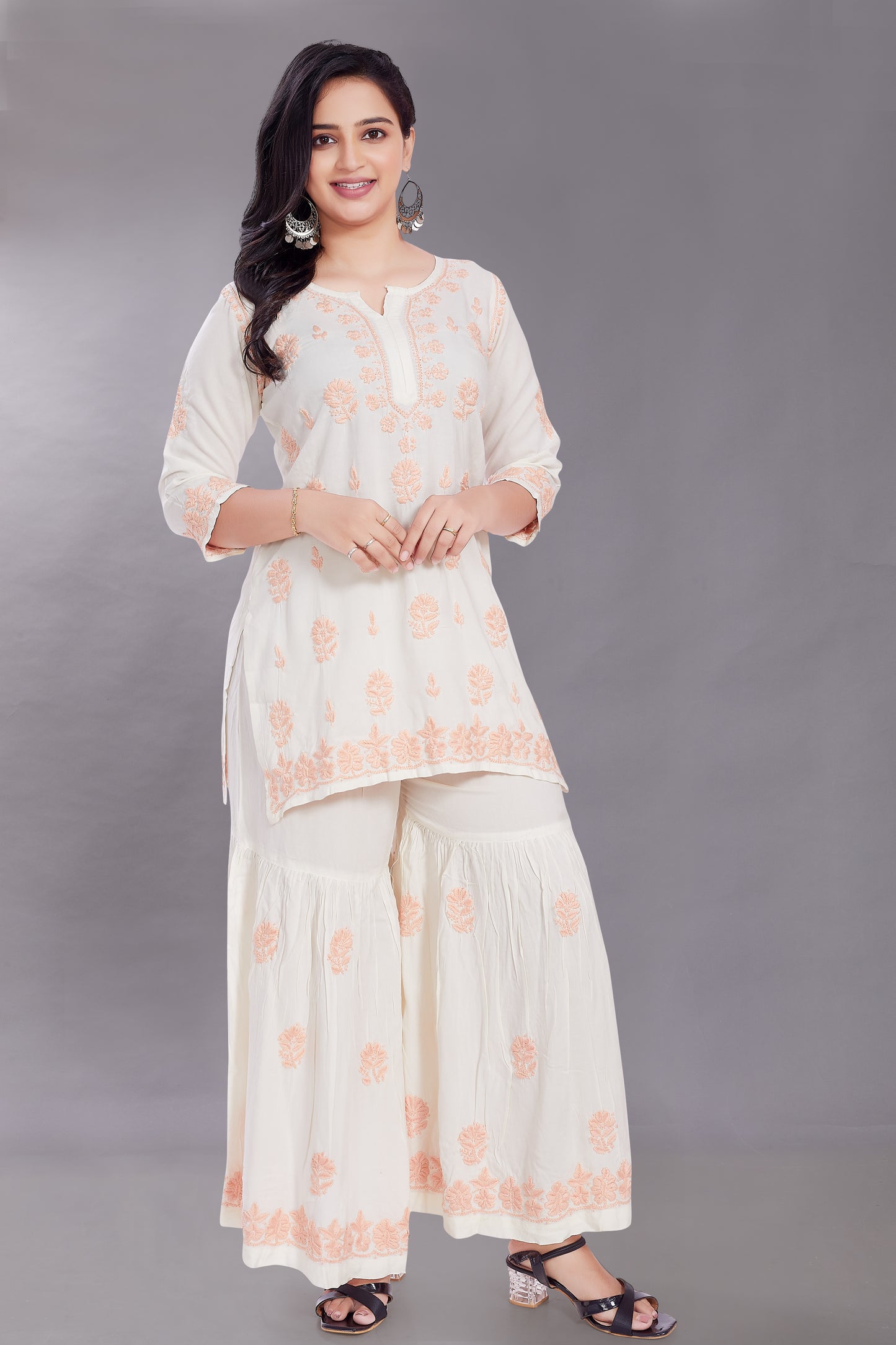 Rayon Gharara Set