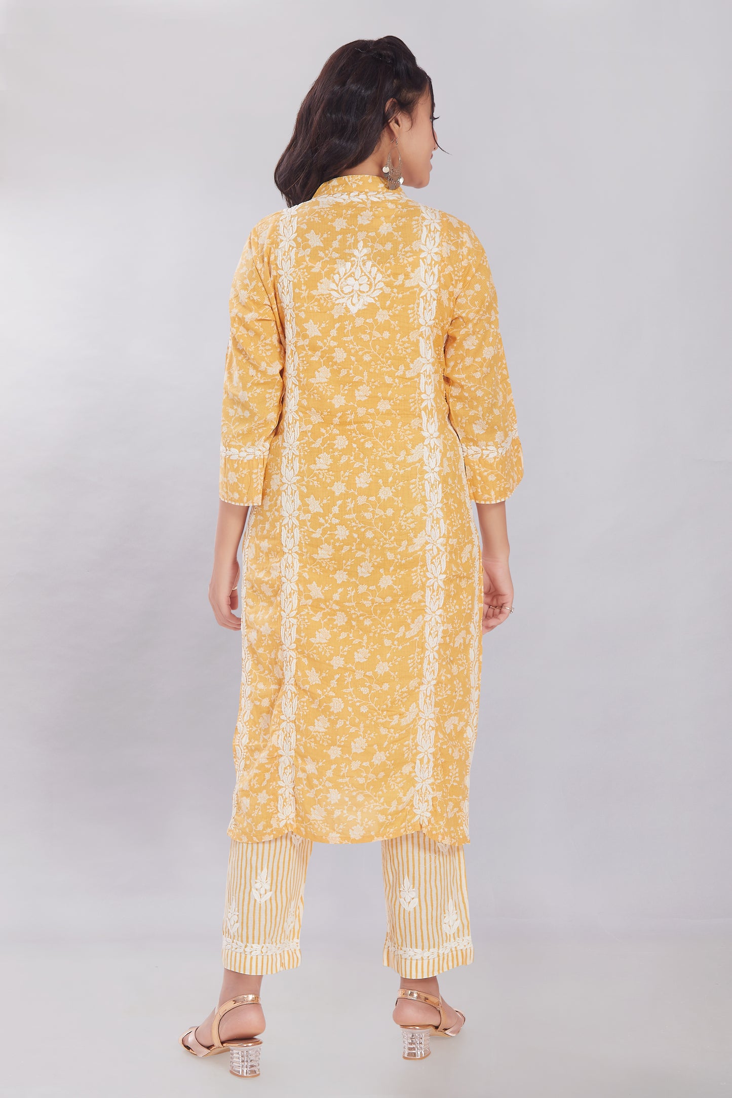 Rayna Daffodil Yellow Soft Printed Cotton Set